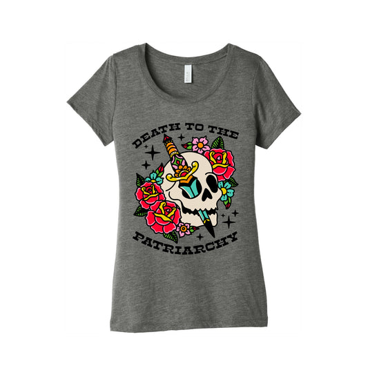 Death to The Patriarchy Women's Triblend Tee