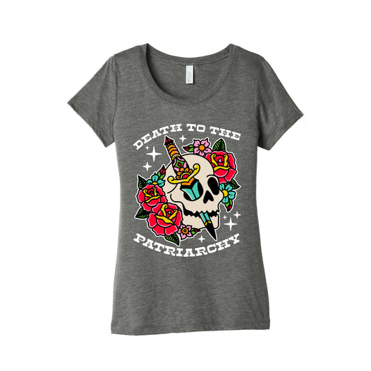 Death to The Patriarchy Women's Triblend Tee