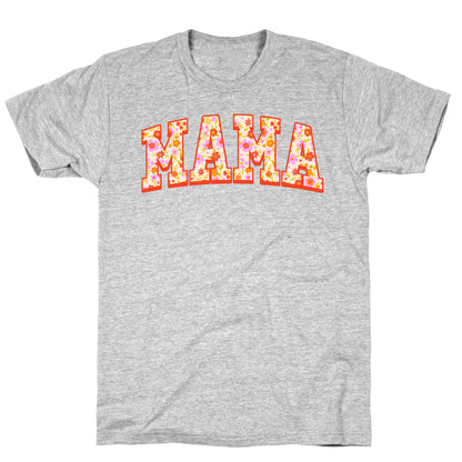 Floral Mama Text T-Shirt