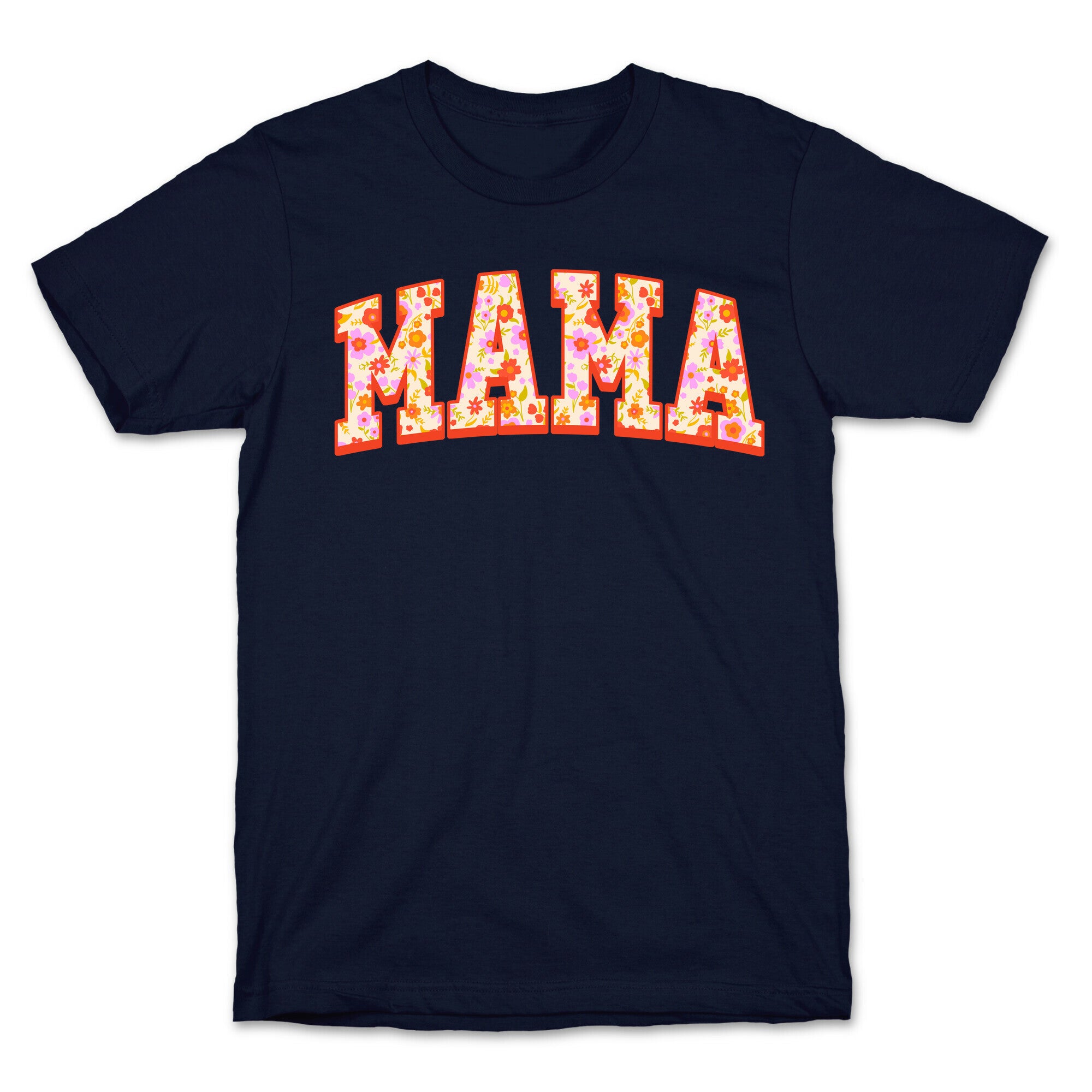 Floral Mama Text T-Shirt