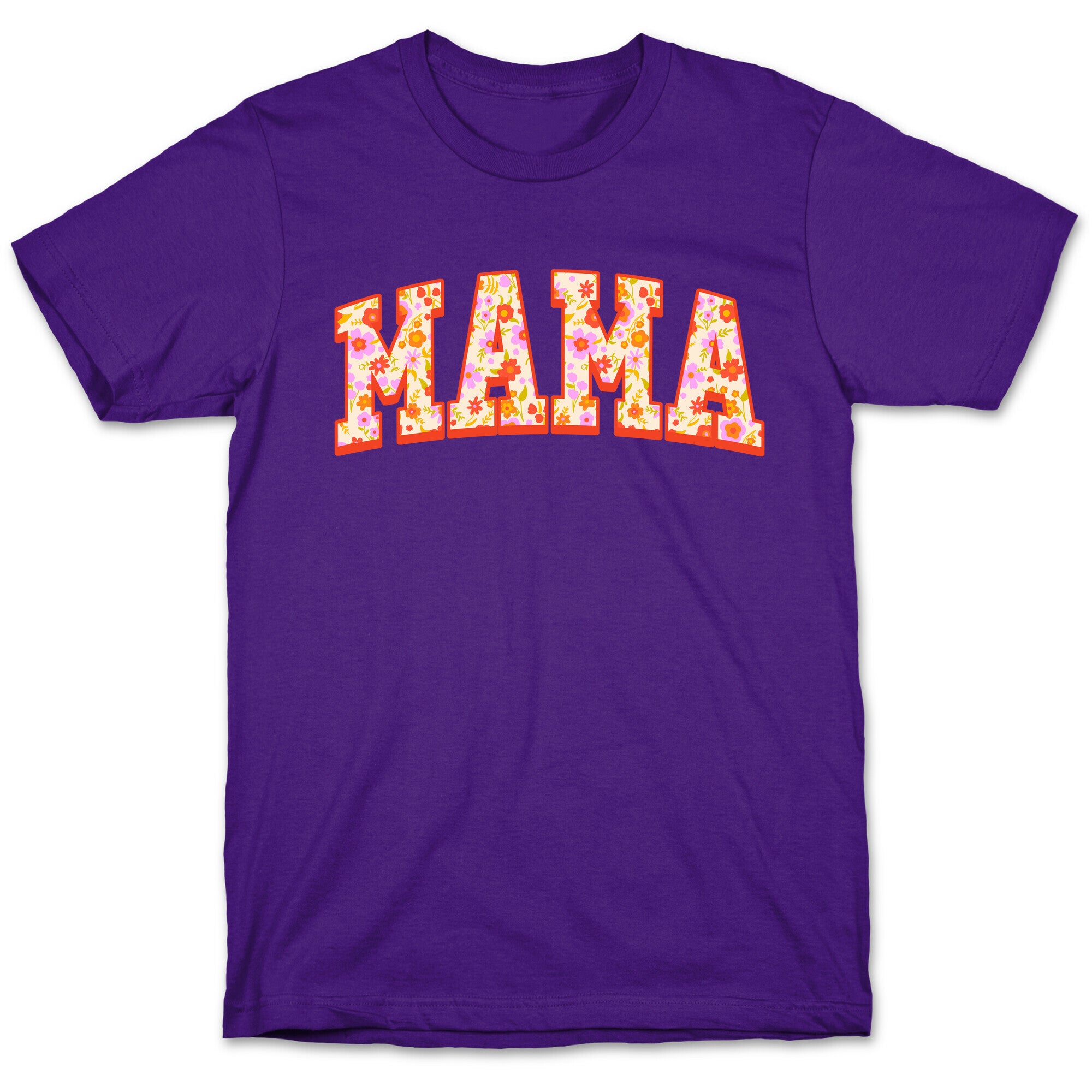 Floral Mama Text T-Shirt