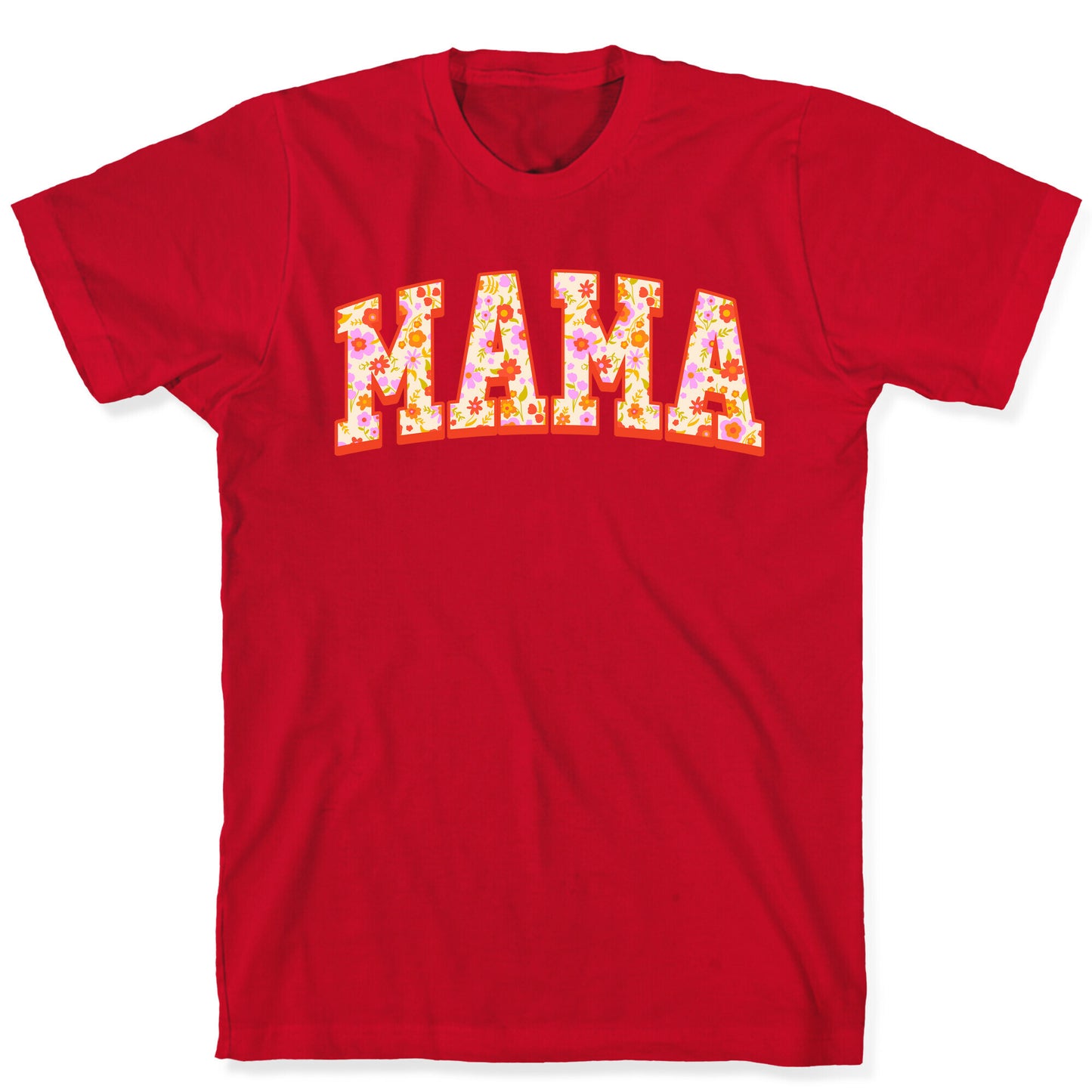 Floral Mama Text T-Shirt