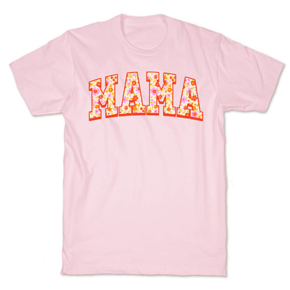 Floral Mama Text T-Shirt