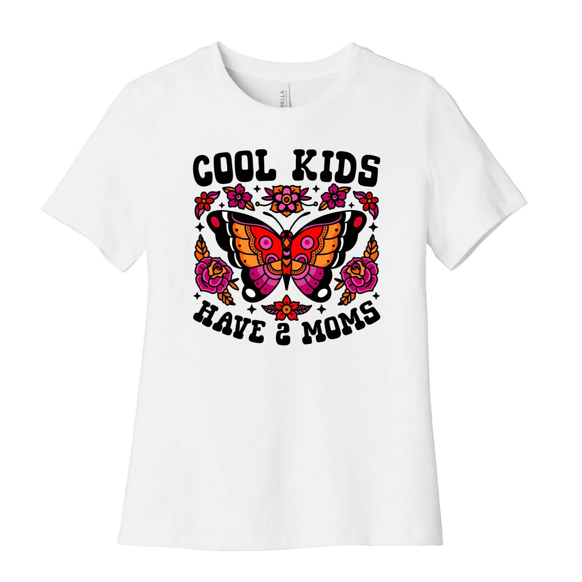 Cool Kids Have 2 Moms Womens Cotton Tee