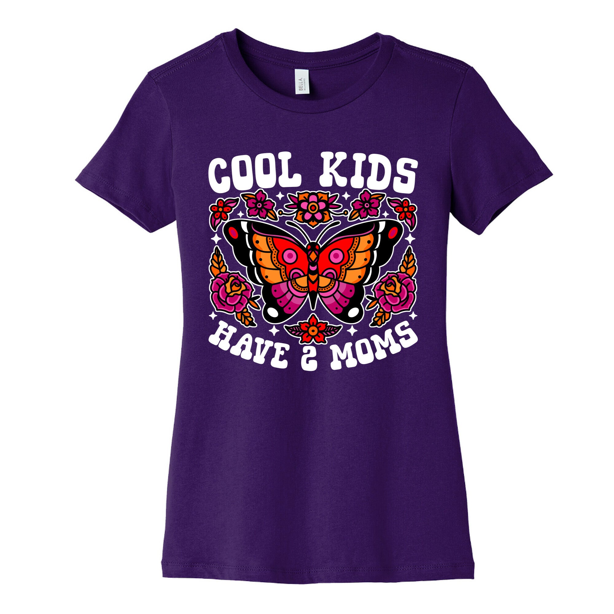 Cool Kids Have 2 Moms Womens Cotton Tee