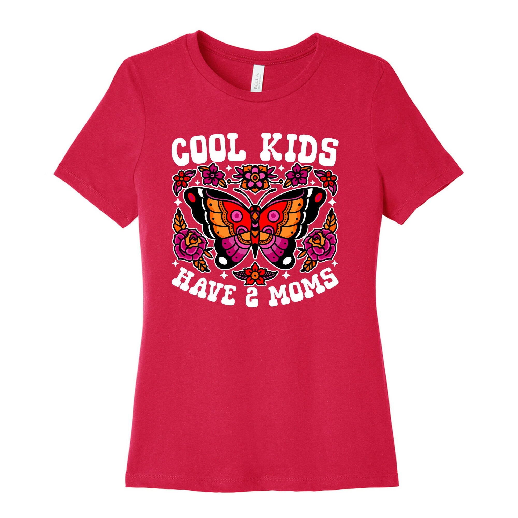 Cool Kids Have 2 Moms Womens Cotton Tee