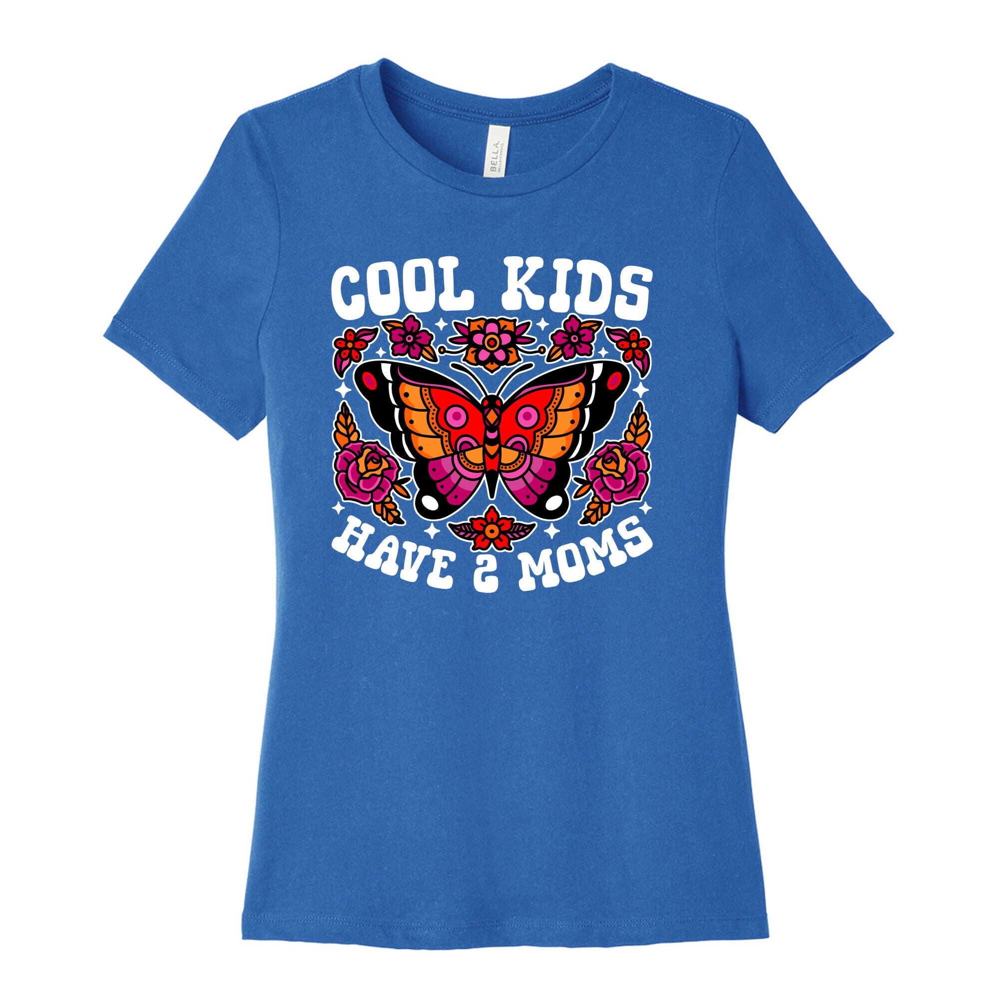 Cool Kids Have 2 Moms Womens Cotton Tee