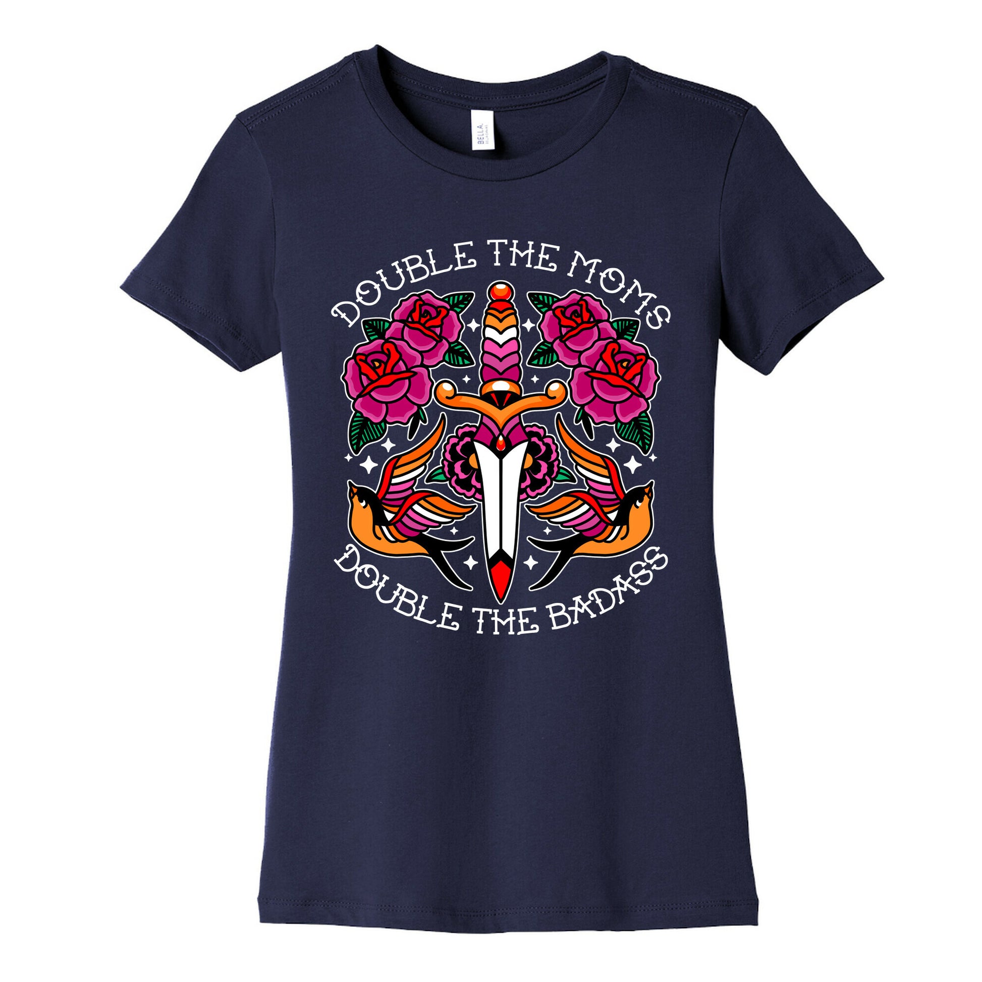 Double The Moms Double The Badass Womens Cotton Tee