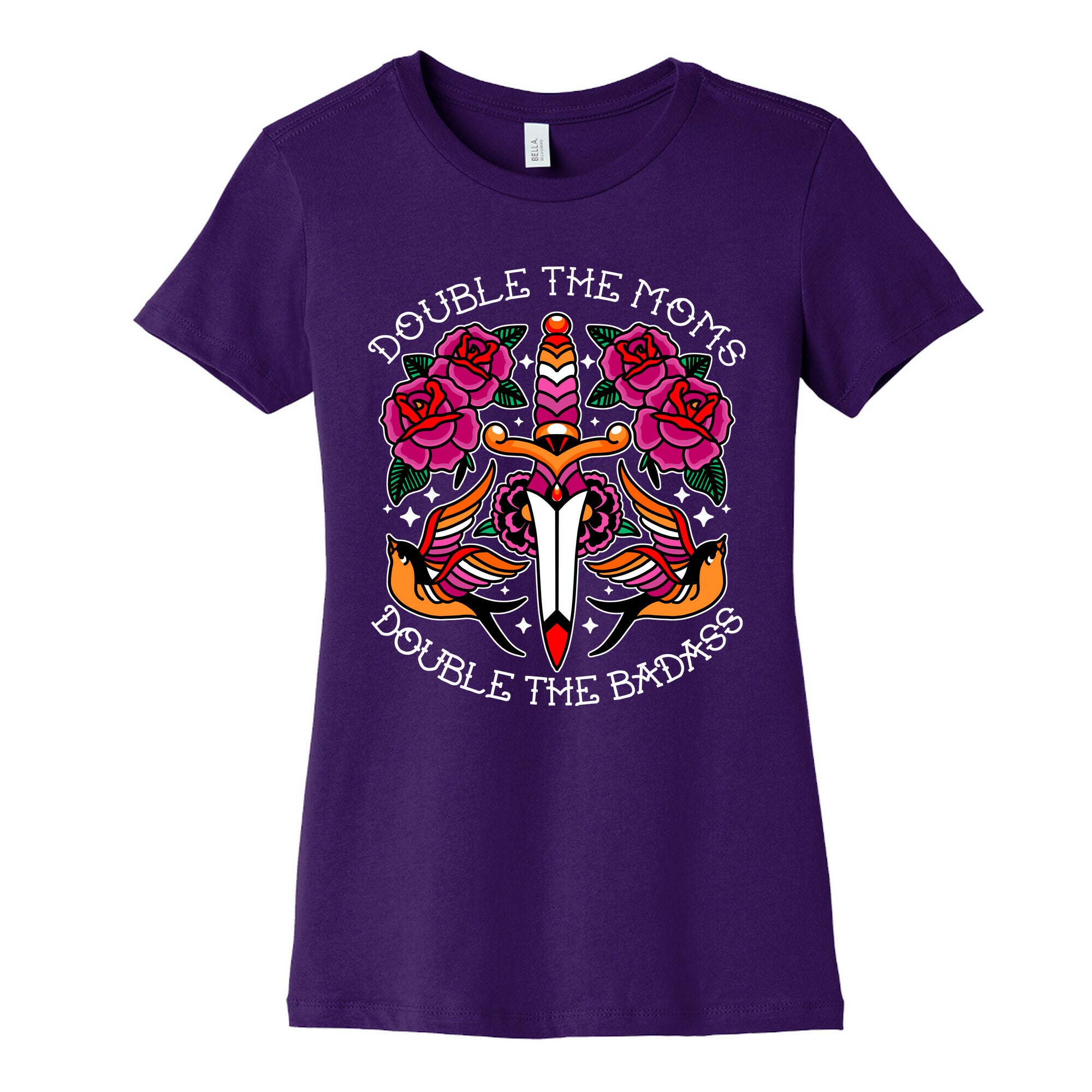 Double The Moms Double The Badass Womens Cotton Tee