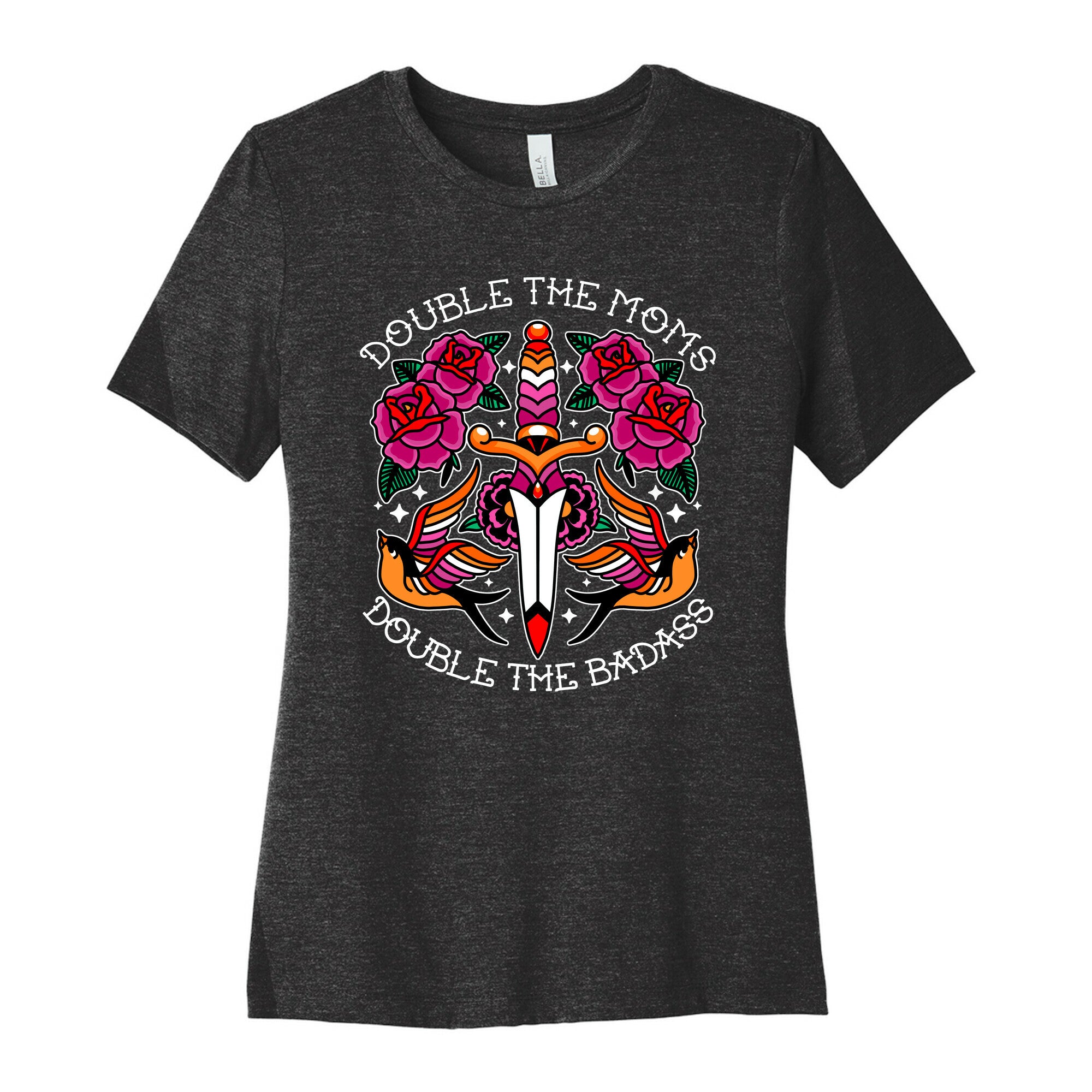 Double The Moms Double The Badass Womens Cotton Tee