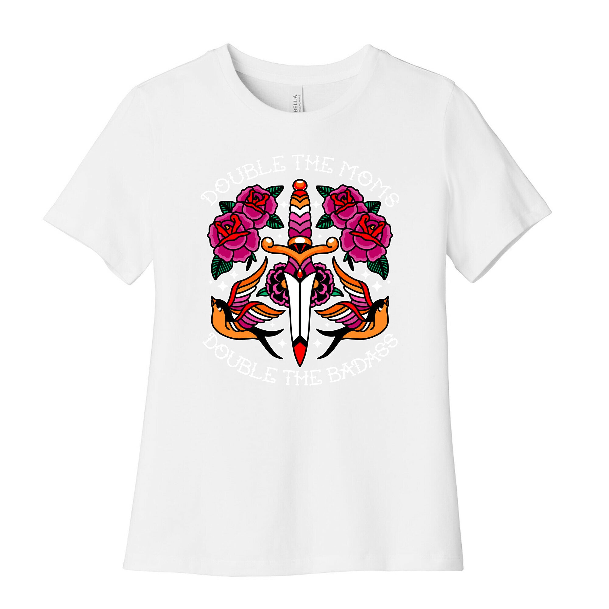 Double The Moms Double The Badass Womens Cotton Tee