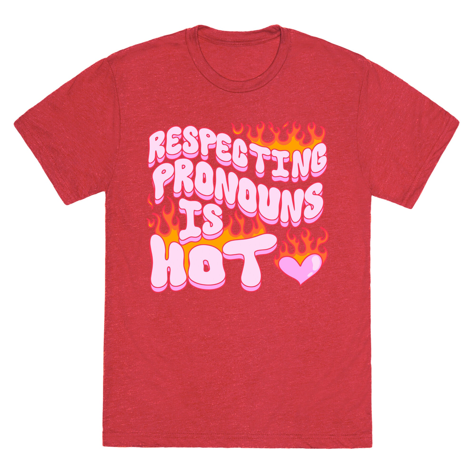 Respecting Pronouns Is Hot Unisex Triblend Tee