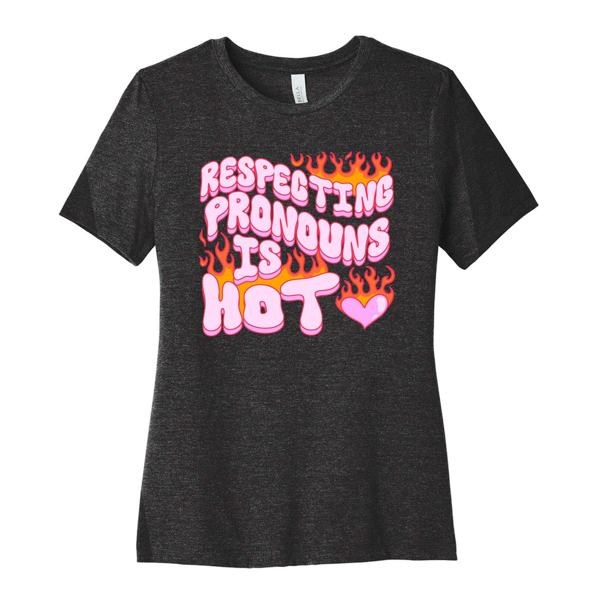 Respecting Pronouns Is Hot Women's Cotton Tee