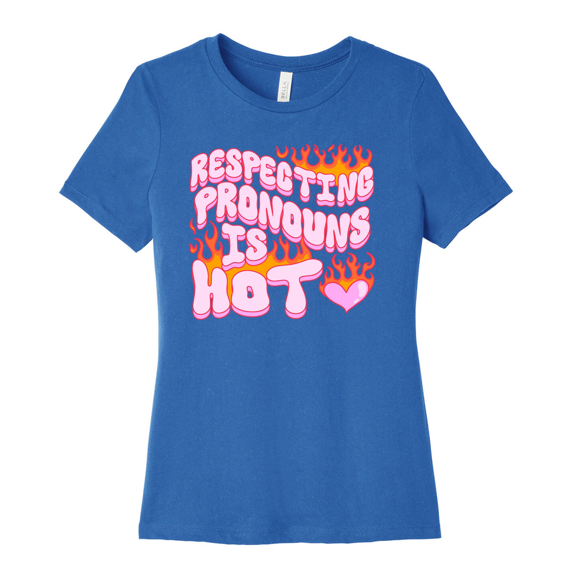 Respecting Pronouns Is Hot Women's Cotton Tee