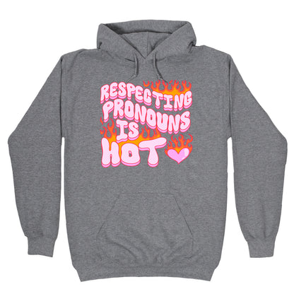 Respecting Pronouns Is Hot Hoodie