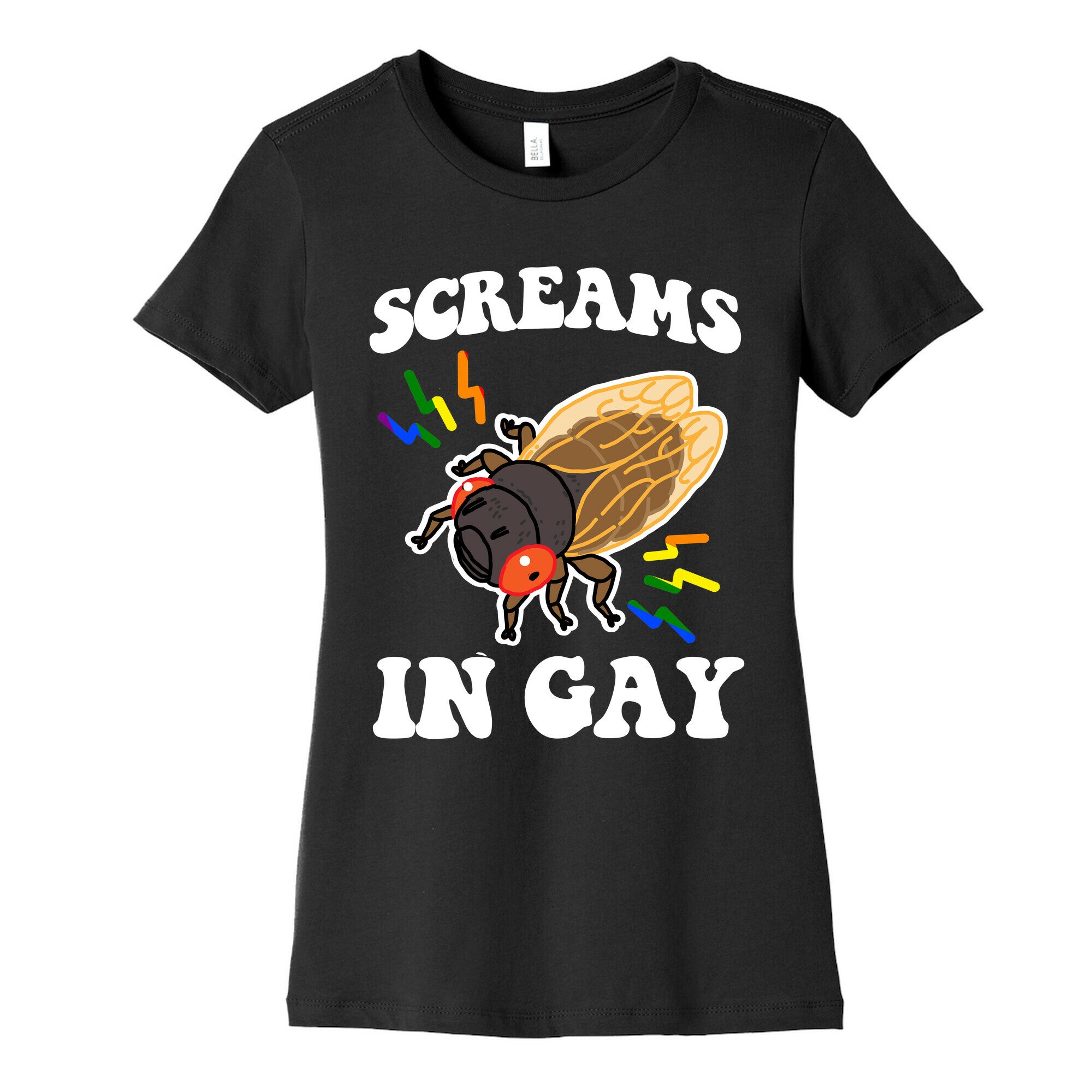 Screams in Gay Womens Cotton Tee