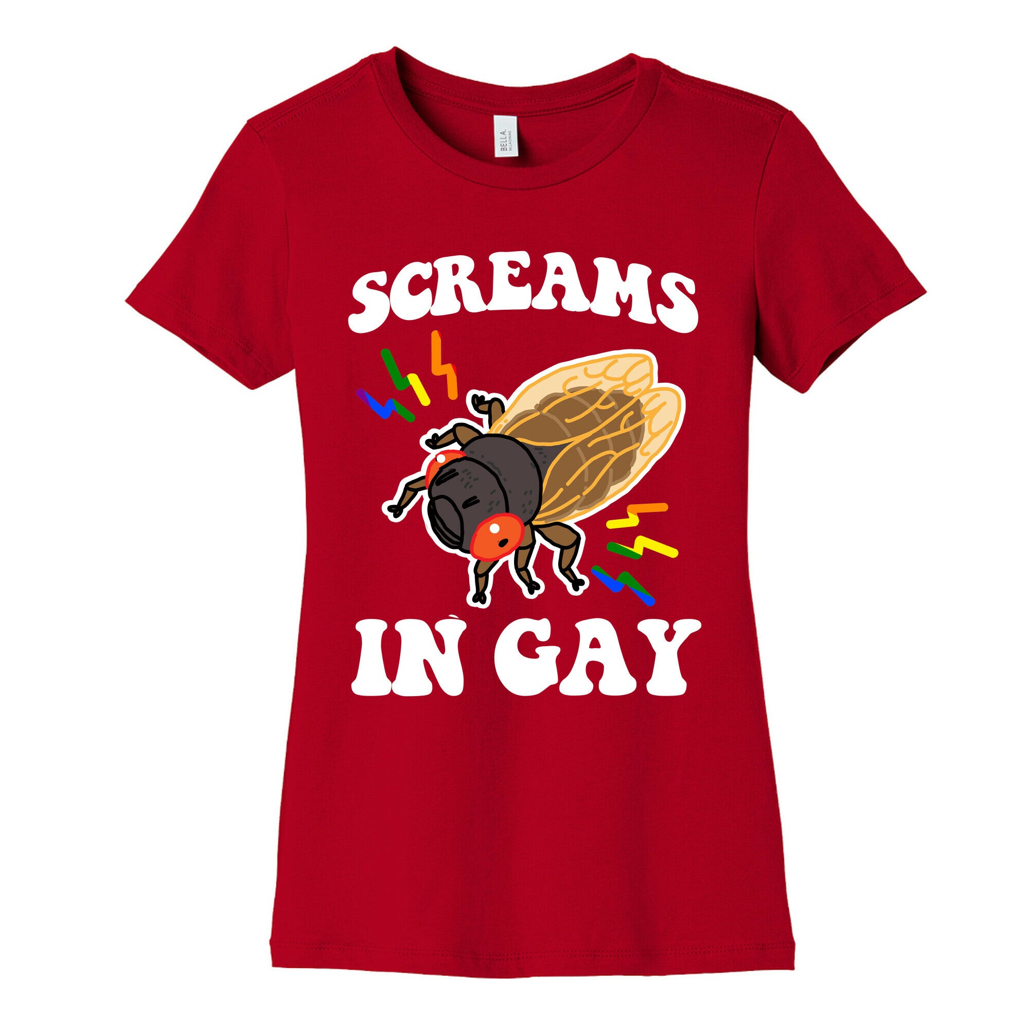 Screams in Gay Womens Cotton Tee