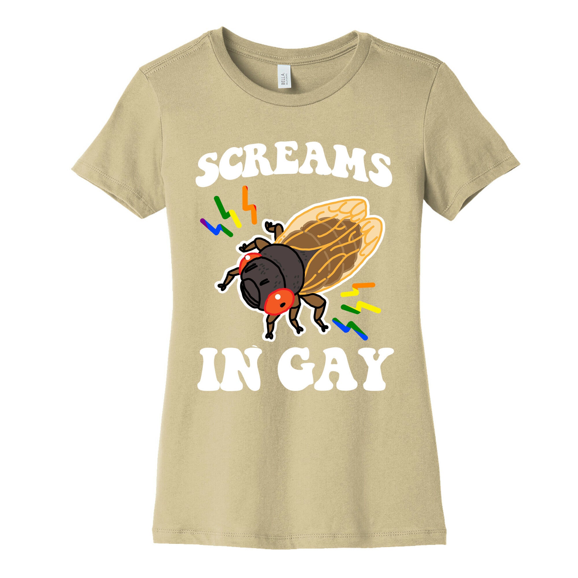 Screams in Gay Womens Cotton Tee