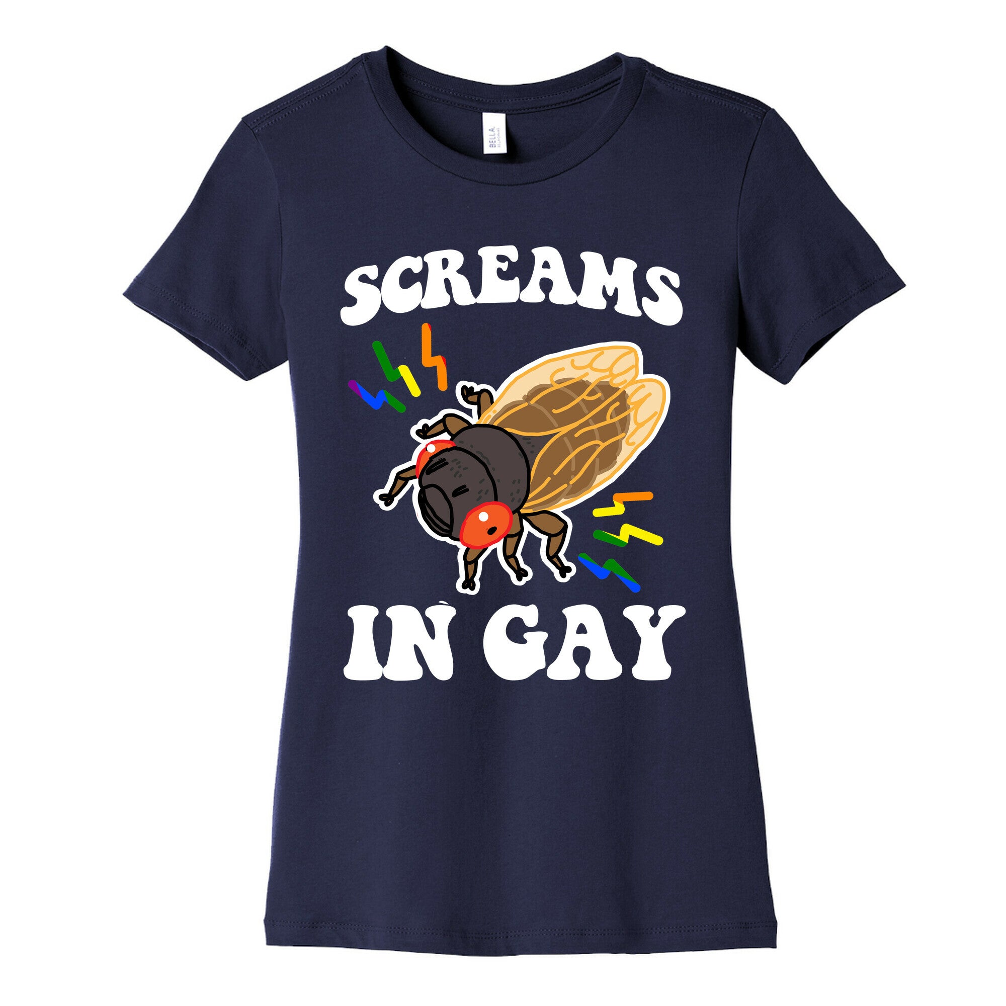 Screams in Gay Womens Cotton Tee