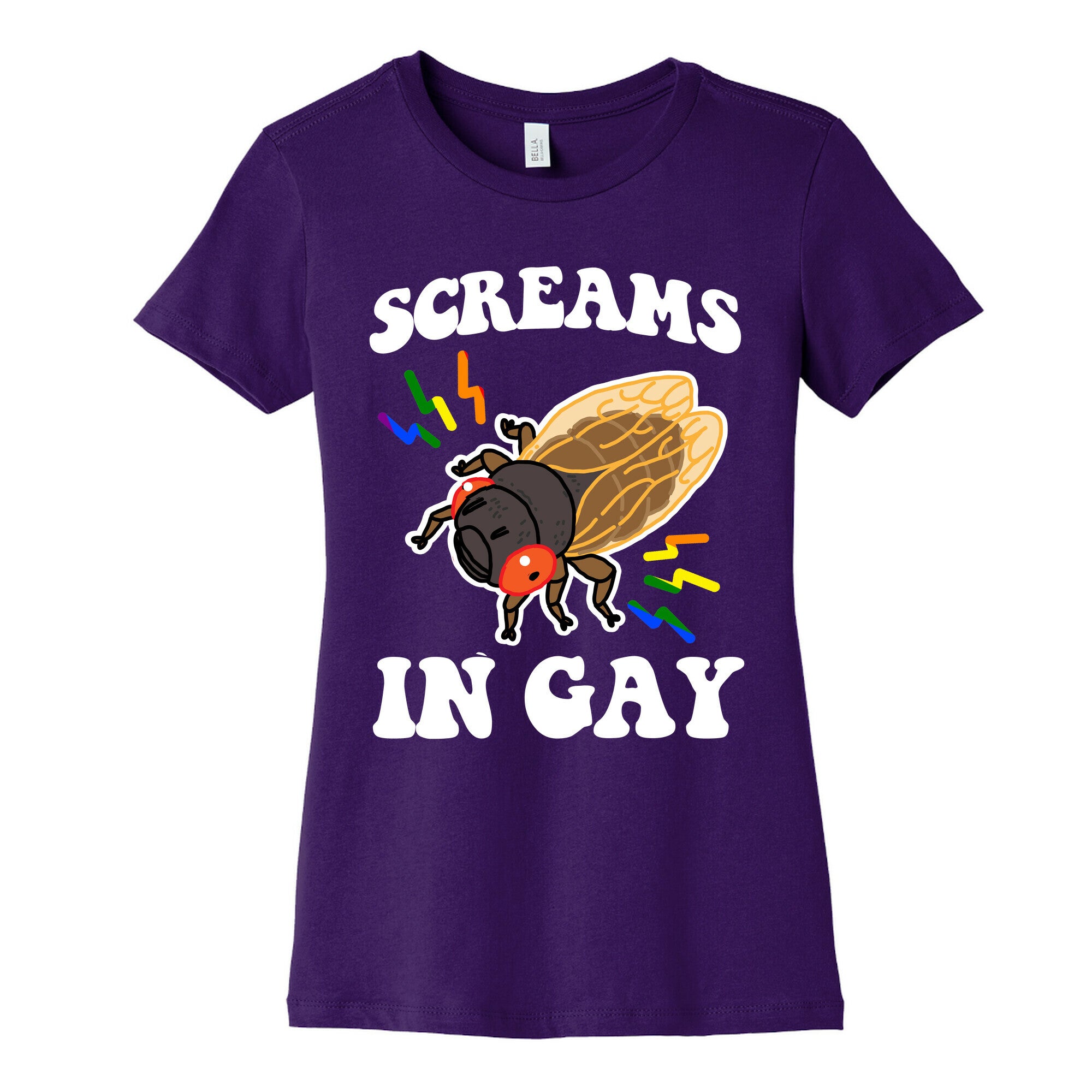 Screams in Gay Womens Cotton Tee
