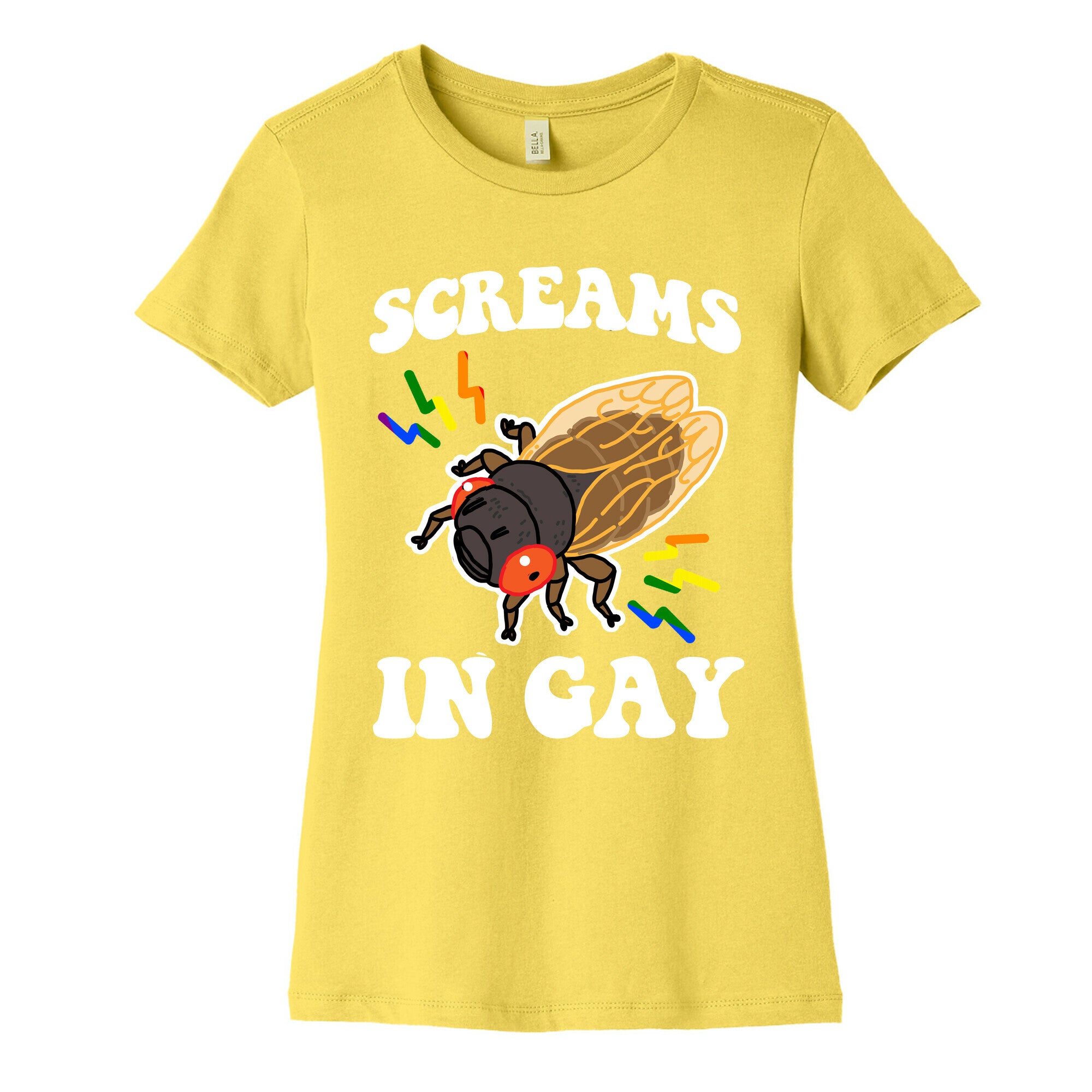 Screams in Gay Womens Cotton Tee