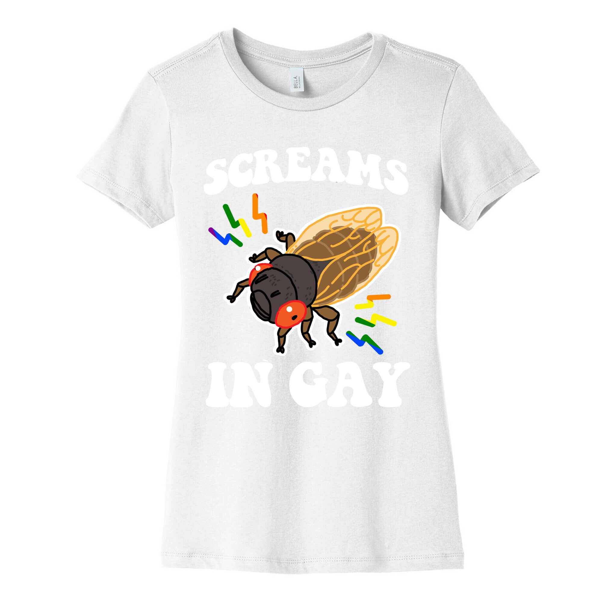 Screams in Gay Womens Cotton Tee