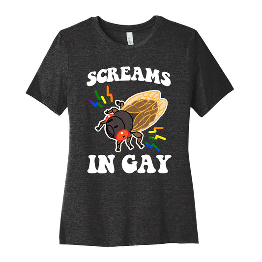 Screams in Gay Womens Cotton Tee