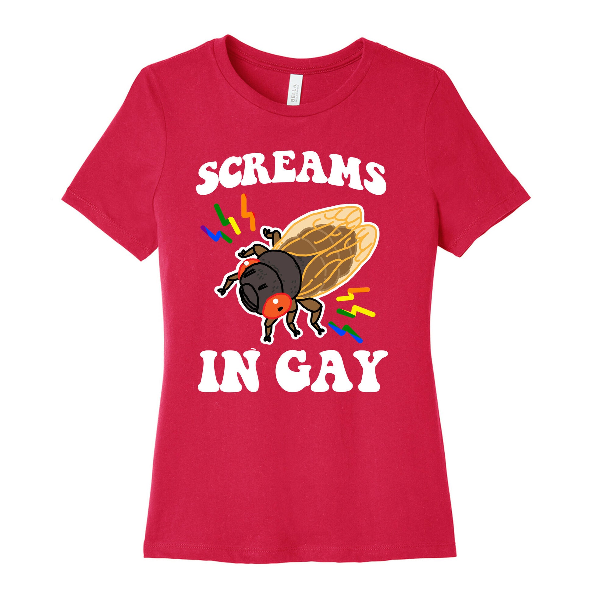 Screams in Gay Womens Cotton Tee