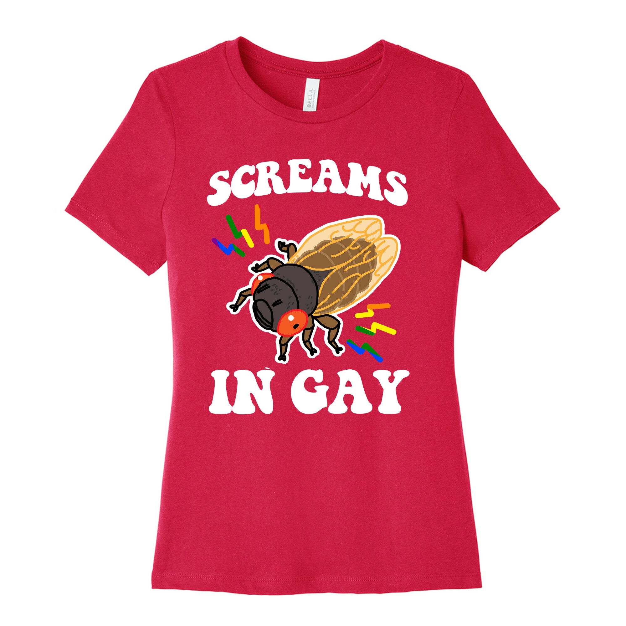 Screams in Gay Womens Cotton Tee
