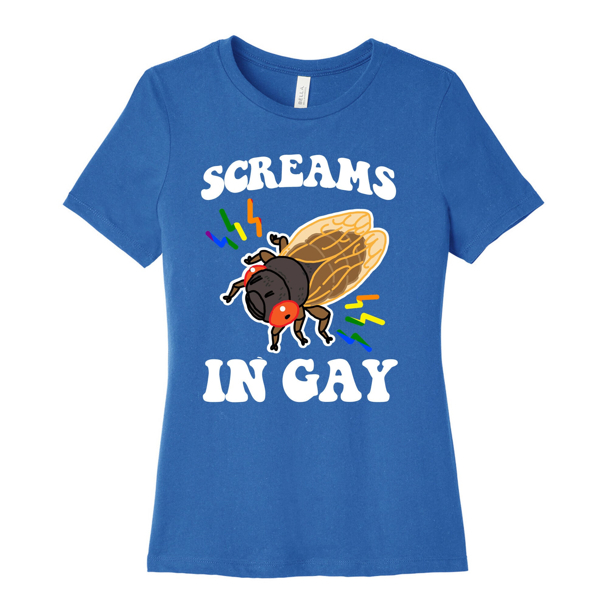Screams in Gay Womens Cotton Tee