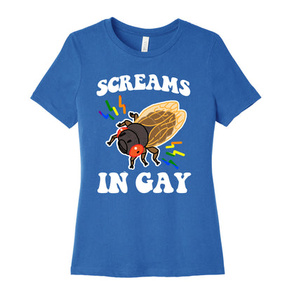 Screams in Gay Womens Cotton Tee