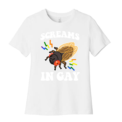 Screams in Gay Womens Cotton Tee