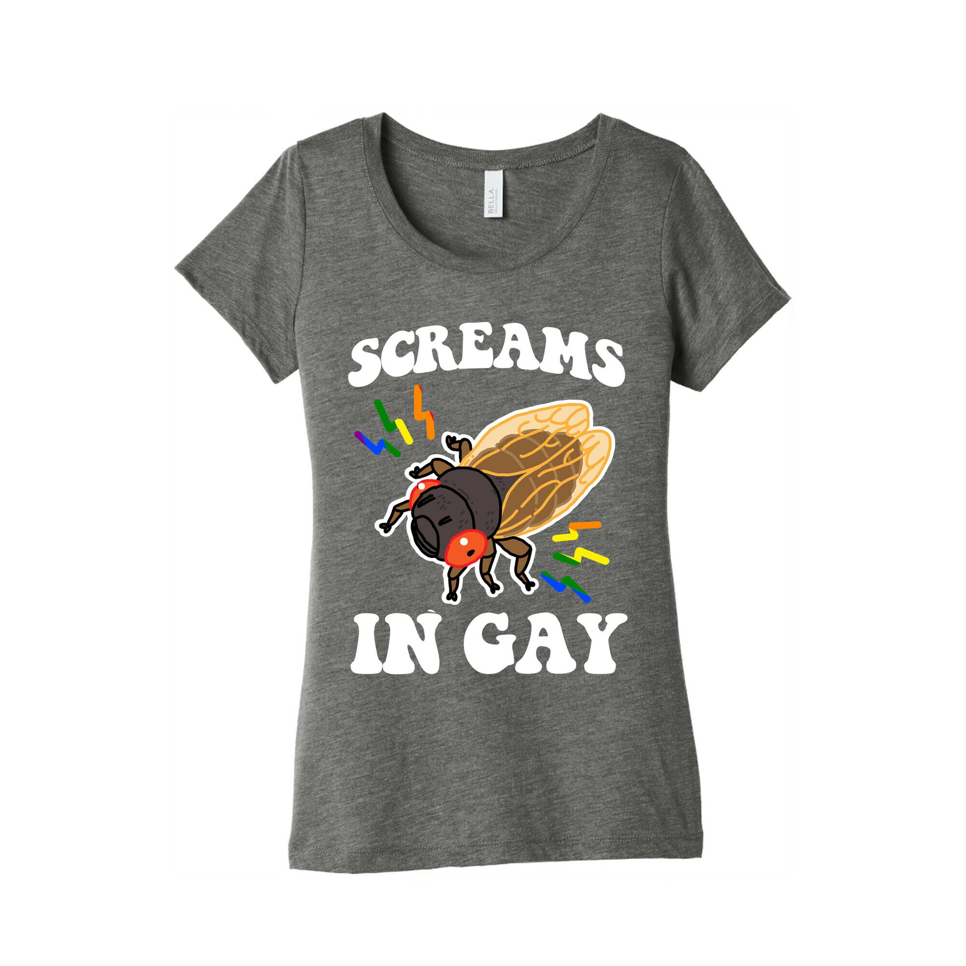 Screams in Gay Women's Triblend Tee