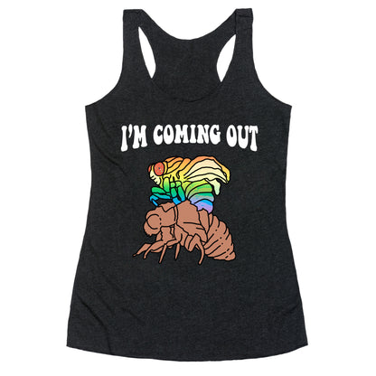 Im Coming Out  Racerback Tank