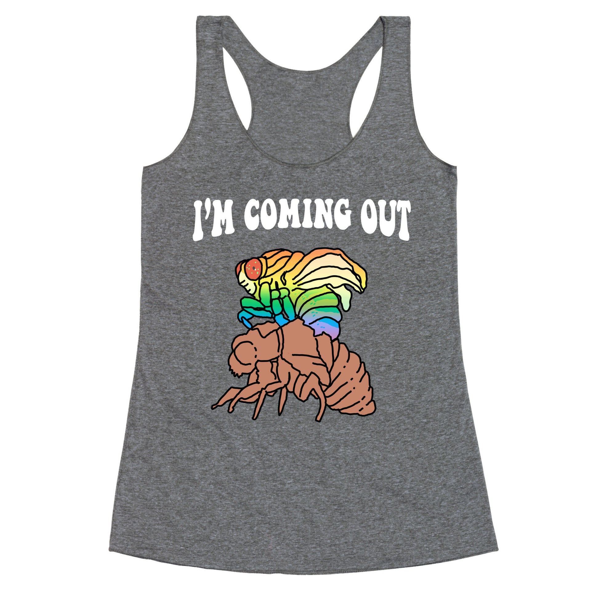 Im Coming Out  Racerback Tank