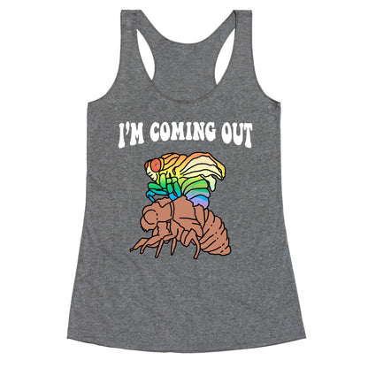 Im Coming Out  Racerback Tank