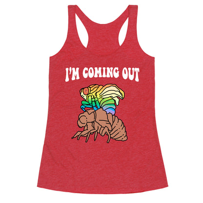 Im Coming Out  Racerback Tank