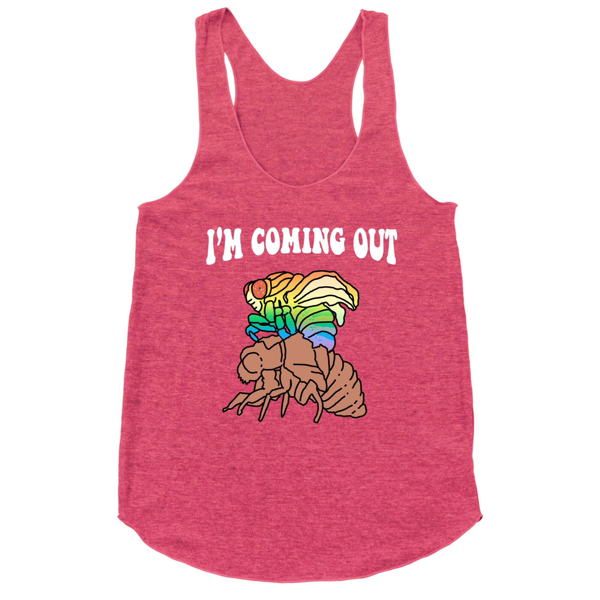 Im Coming Out  Racerback Tank