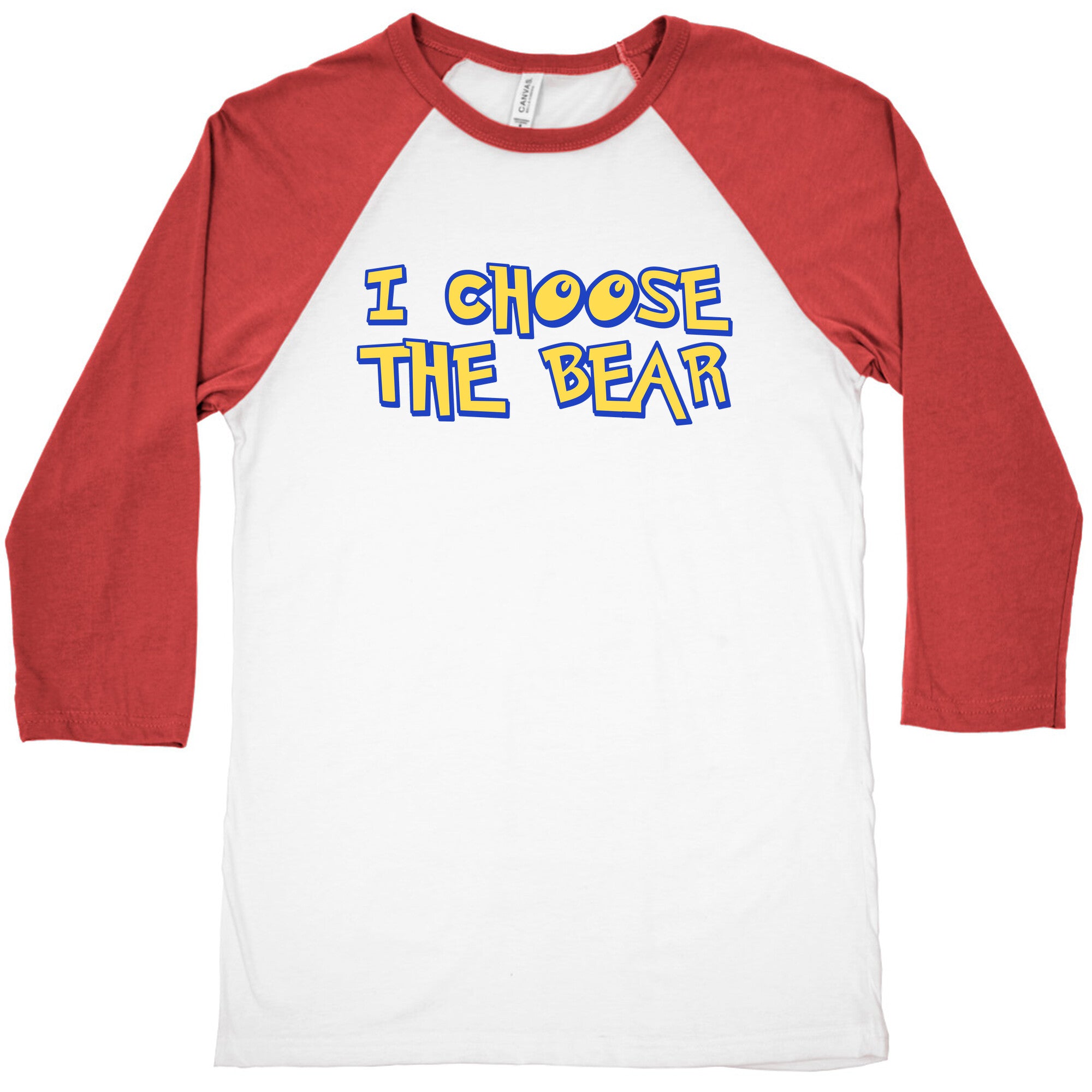 I Choose The Bear (90s Parody) Baseball Tee
