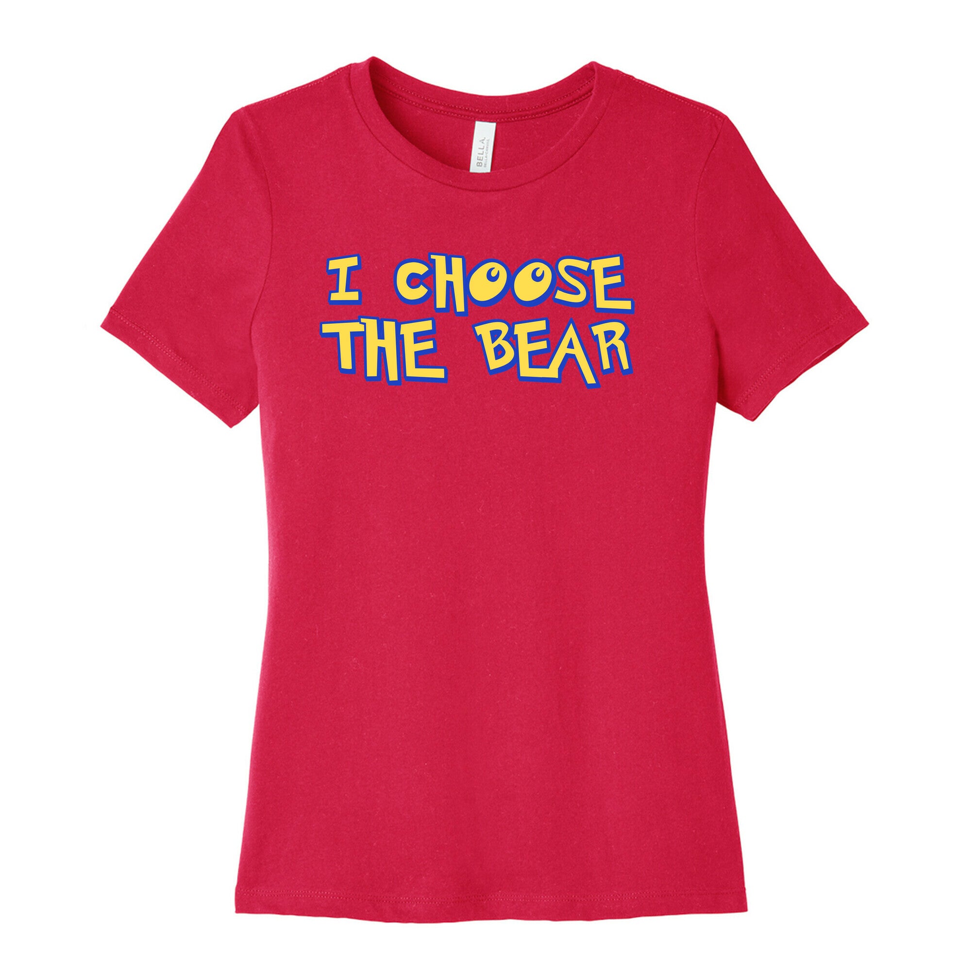 I Choose The Bear (90s Parody) Women's Cotton Tee