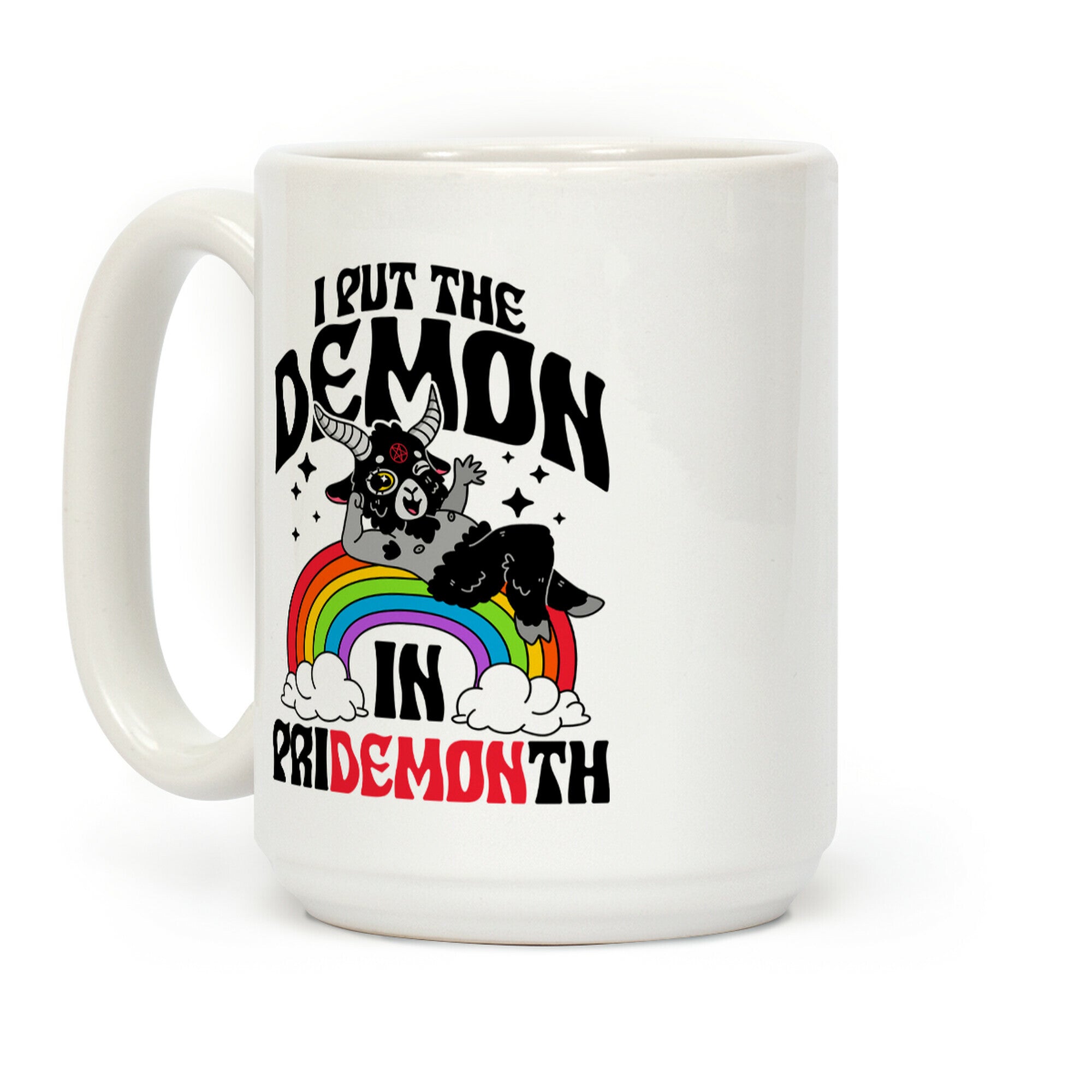 Baphomet I Put The Demon In Pride Month Coffee Mug