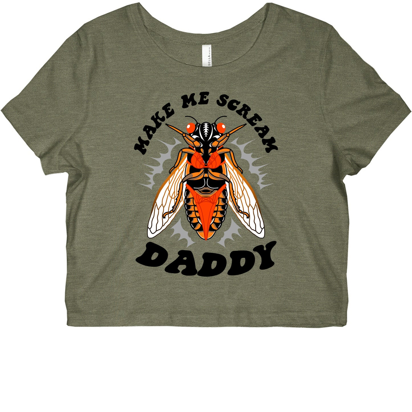 Make Me Scream Daddy Cicada  Graphic Baby Tee
