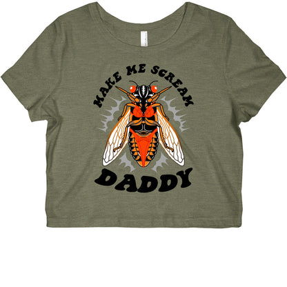 Make Me Scream Daddy Cicada  Graphic Baby Tee