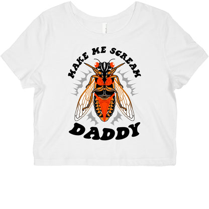Make Me Scream Daddy Cicada  Graphic Baby Tee