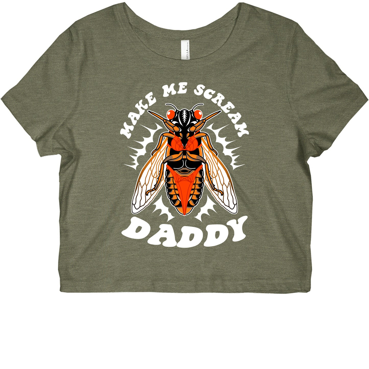 Make Me Scream Daddy Cicada  Graphic Baby Tee