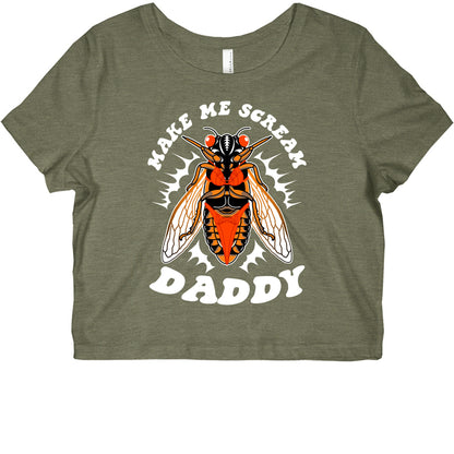 Make Me Scream Daddy Cicada  Graphic Baby Tee