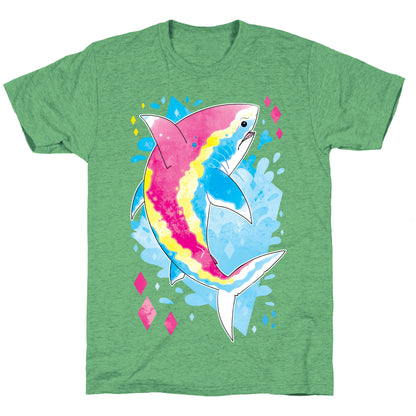 Pride Sharks: Pan Unisex Triblend Tee