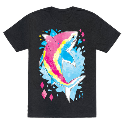 Pride Sharks: Pan Unisex Triblend Tee