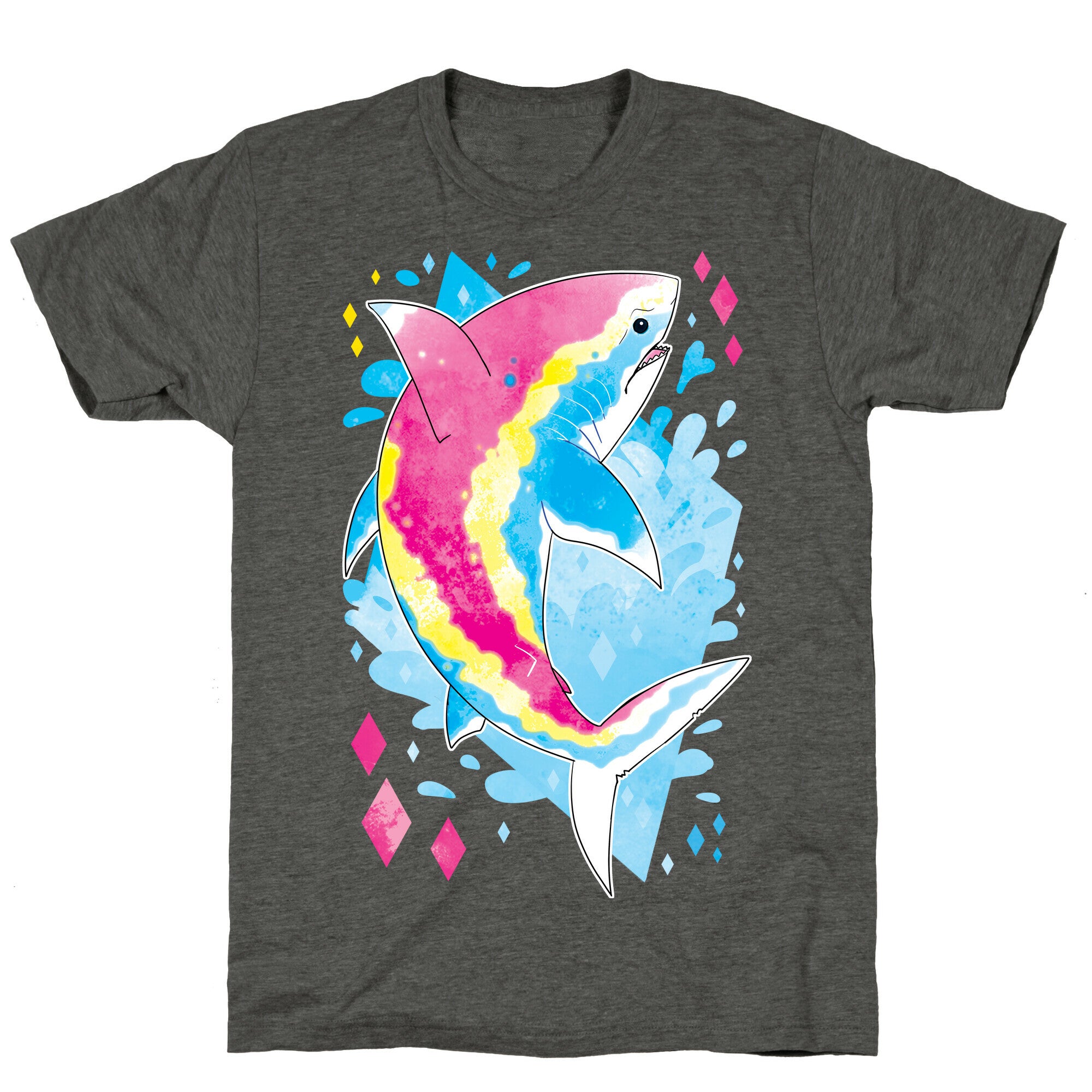 Pride Sharks: Pan Unisex Triblend Tee