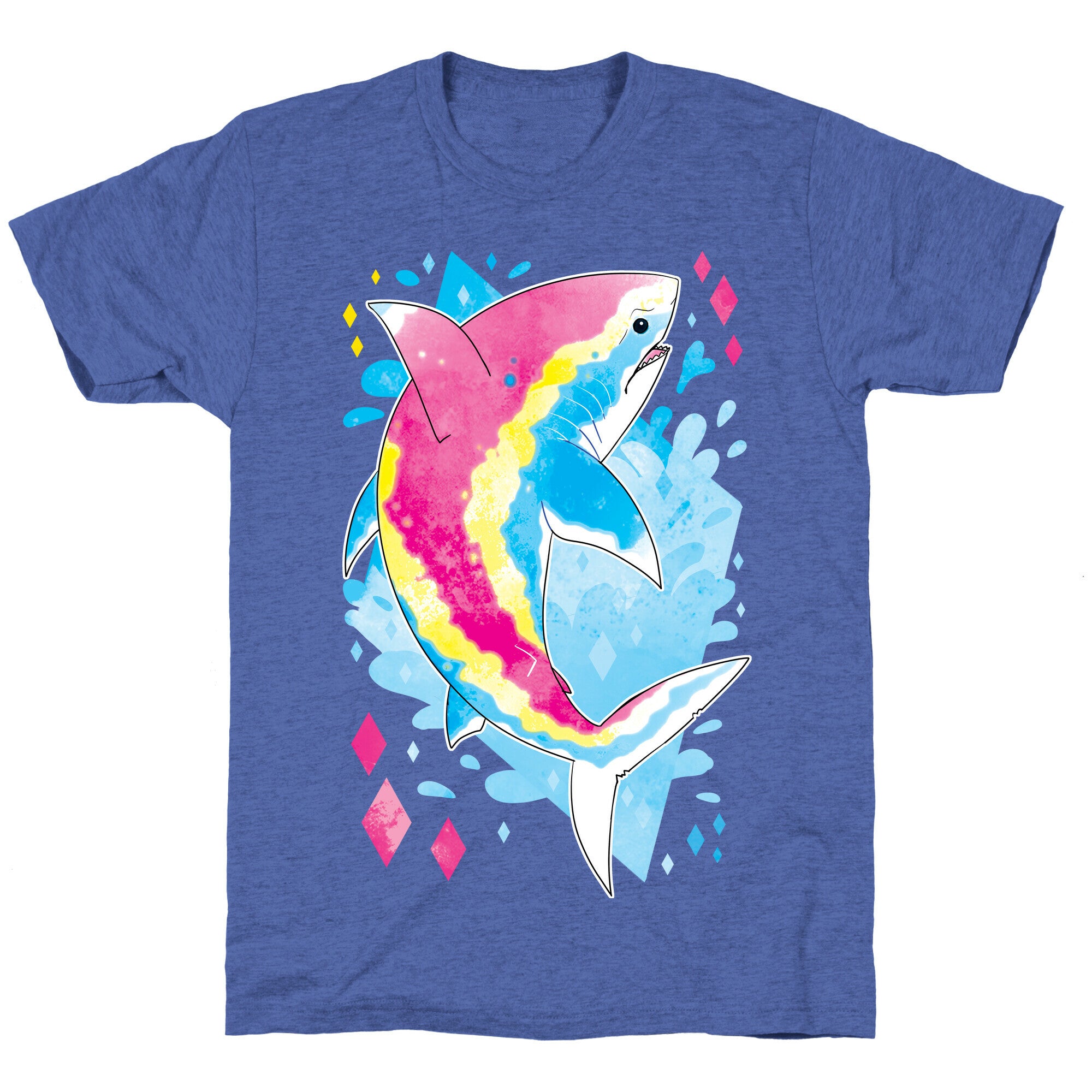 Pride Sharks: Pan Unisex Triblend Tee